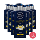Nivea Men Maximum Hydration 3 in 1 Nourishing Lotion 16.9Oz (Pack of 12)