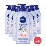 Nivea Oil Infused Lotion Cherry Blossom and Jojoba Oil For Skin 16.9Oz (Pack of 12)