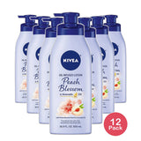 Nivea Oil Infused Peach Blossom and Avocado Oil Body Lotion 16.9Oz (Pack of 12)