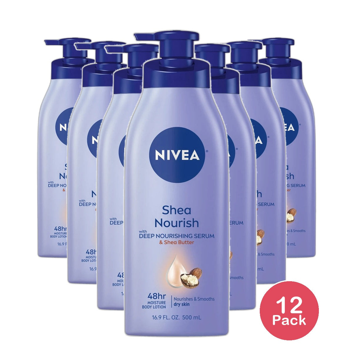 Nivea Smooth Daily Moisture Body Lotion 16.9Oz (Pack of 12)