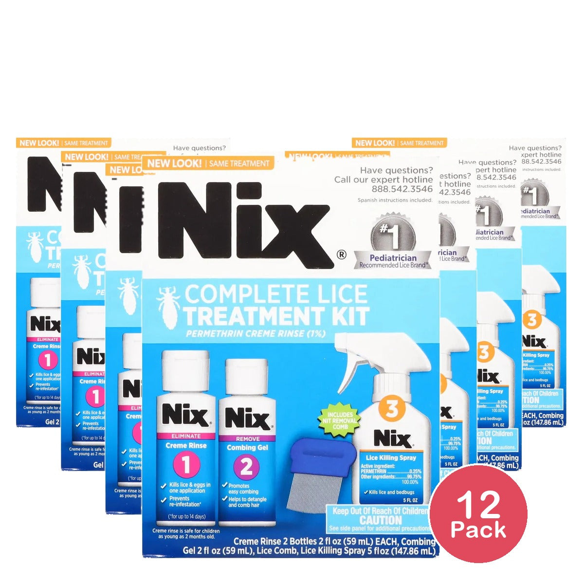 Nix Complete Lice Treatment System 11Oz (Pack of 12)