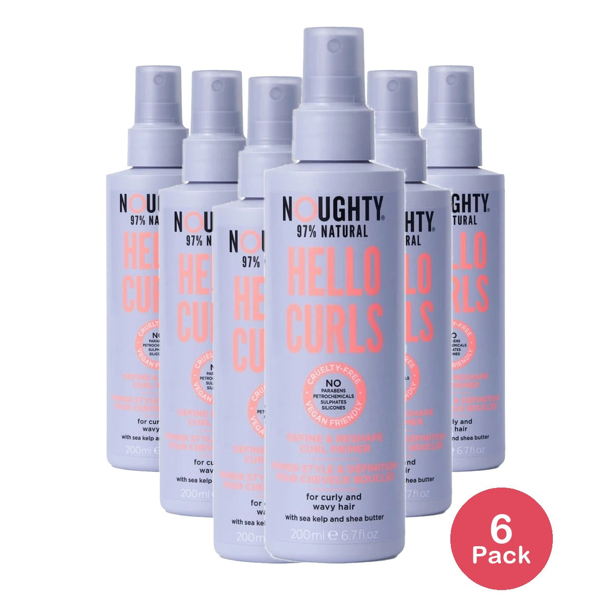 Noughty Wave Hello Curl Primer - 6.76 fl oz (Pack of 6)