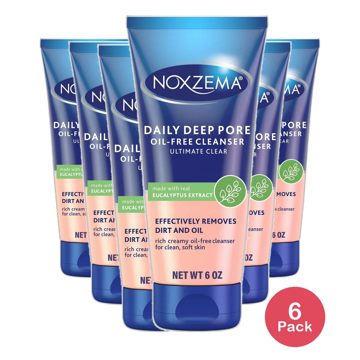 Noxzema Ultimate Clear Daily Deep Pore Cleanser 6Oz (Pack of 6)
