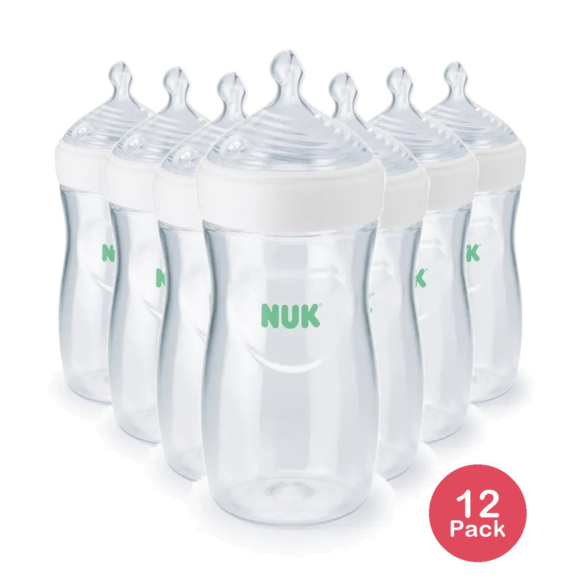 NUK Simply Natural Baby Bottle 1 Ct 8oz (Pack of 12)