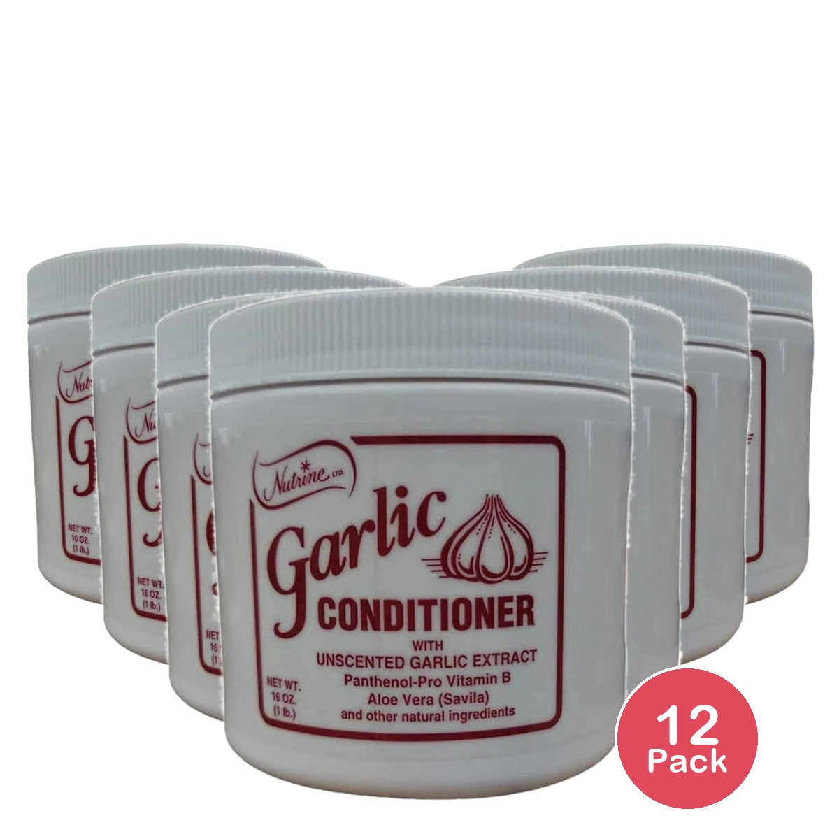 Nutrine Garlic Conditioner Jar 16 oz (Pack of 12)