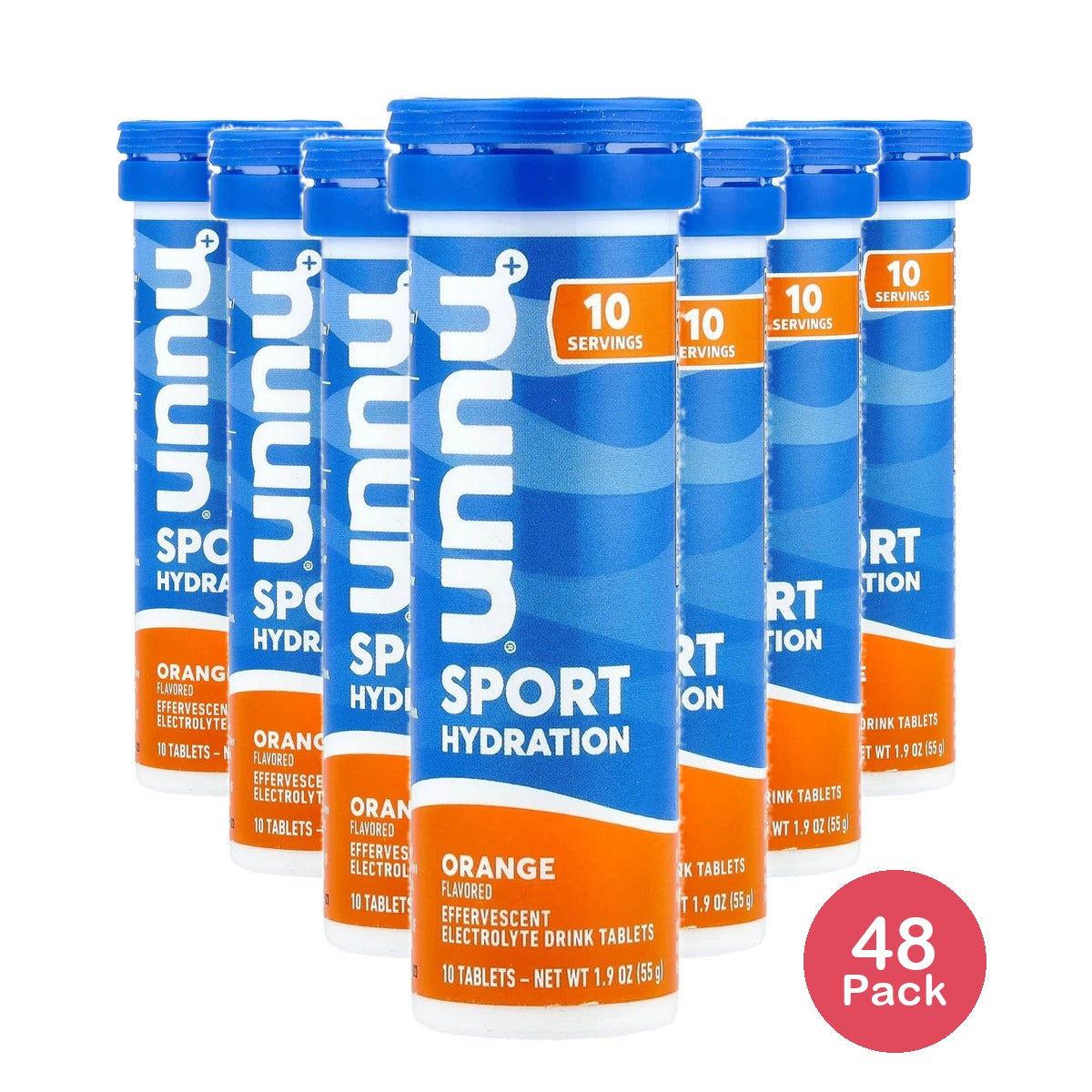 Nuun - Active Effervescent Electrolyte Supplement Orange - 10 Tablets (Pack of 48)