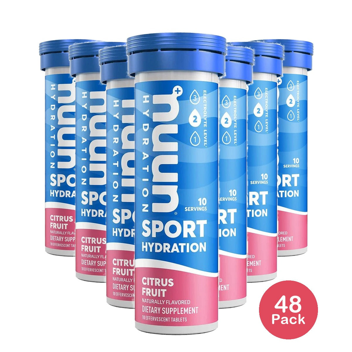 Nuun Hydration Sport Drink Vegan Tabs - Citrus Fruit - 10ct (Pack of 48)