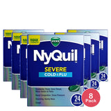 NyQuil LiquiCaps Severe Cold & Flu ? 24 Count (Pack of 8)
