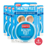 O Keeffe's for Healthy Feet Cream Jar for Extremely dry Cracked feet (Pack of 6)
