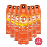 Off Active Sweat Resistant Insect Repellent Spray Unscented6Oz (Pack of 12)