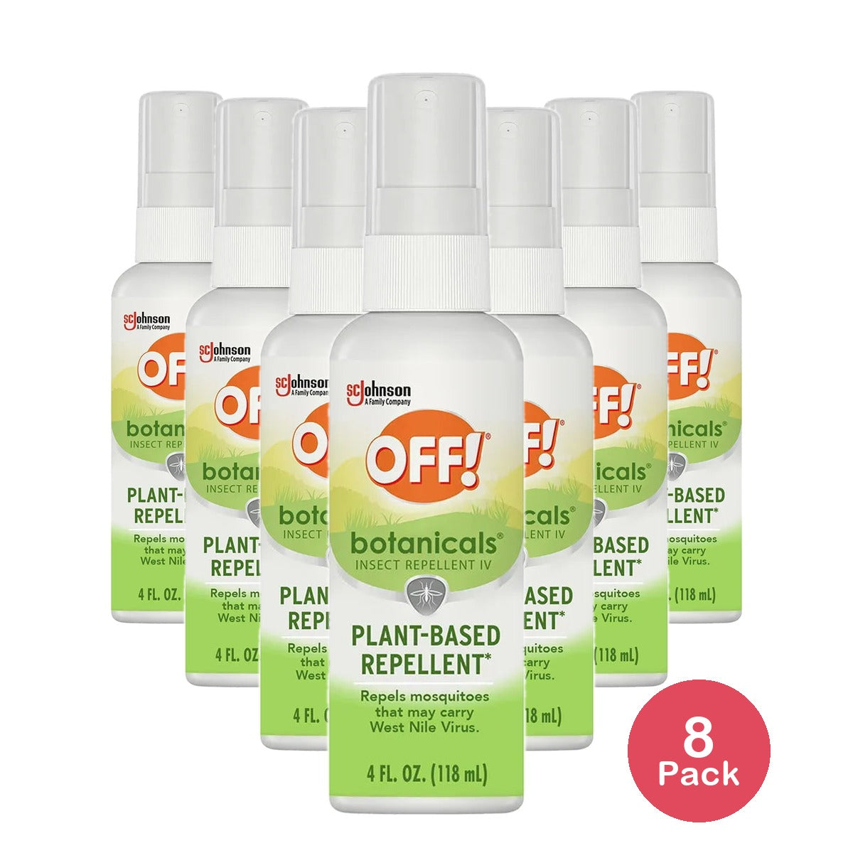 Off! Botanicals Insect Repellent Spritz and Mosquito Repellent for Everyday Use 4Oz (Pack of 8)