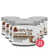 OKAY 100% Coconut Oil 6 Oz (Pack of 24)