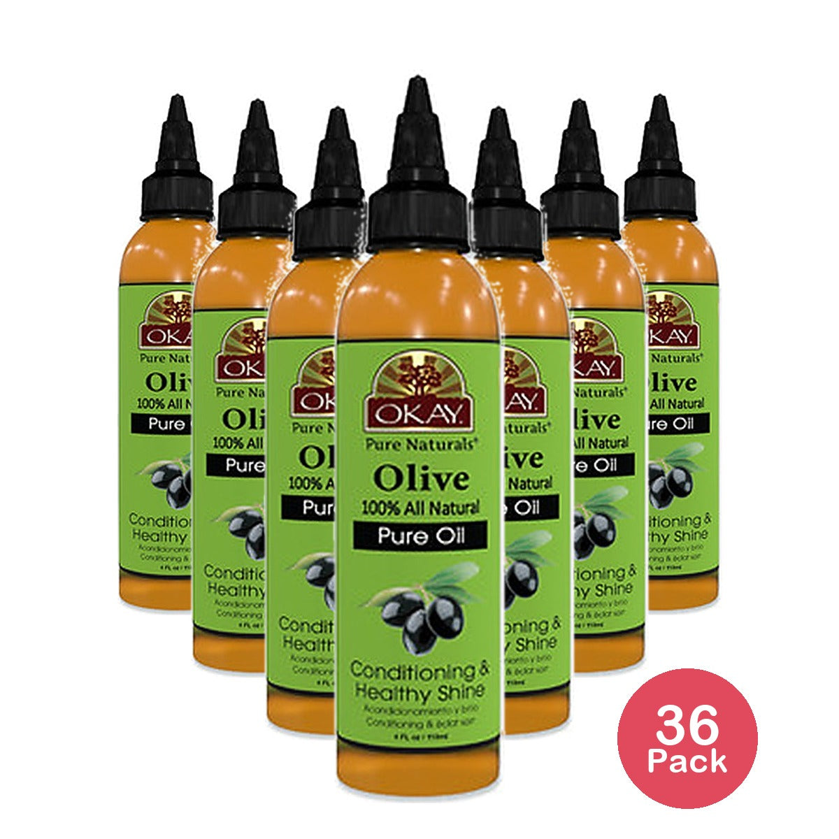 Okay 100% Pure Olive Oil 4 Oz (Pack of 36)