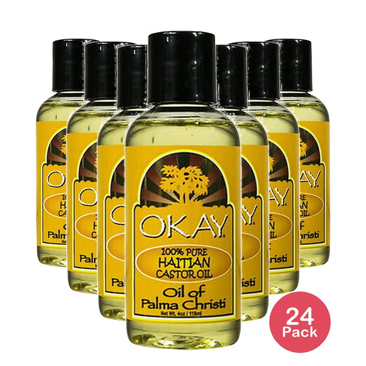 Okay Haitian Castor Oil 4 Oz (Pack of 24)
