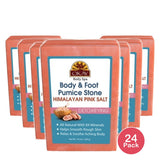 OKAY Himalayan Pink Salt Body & Foot Pumice Stone 10.5 Oz (Pack of 24)
