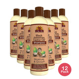 Okay Pure Naturals Black Jamaican Castor Oil Shampoo 12 Oz (Pack of 12)