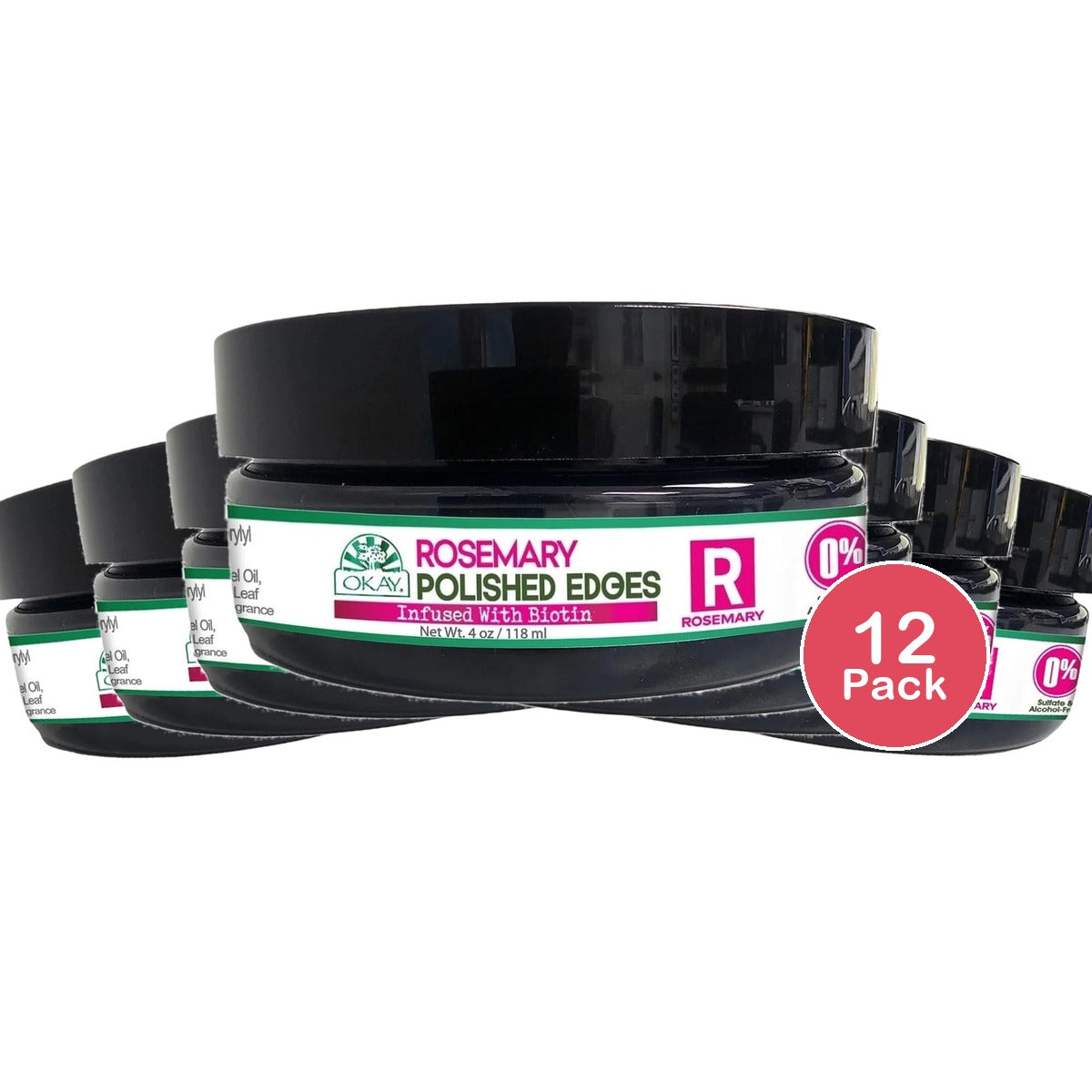 OKAY Rosemary Polished Edges 4 Oz (Pack of 12)