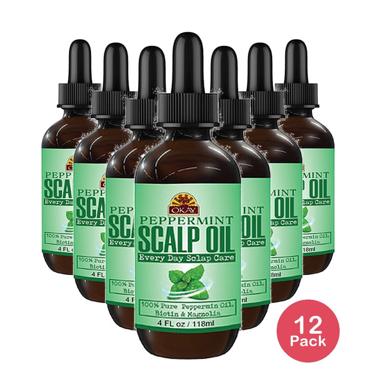 Okay Stimulating Scalp Oil 4 Oz (Pack of 12)