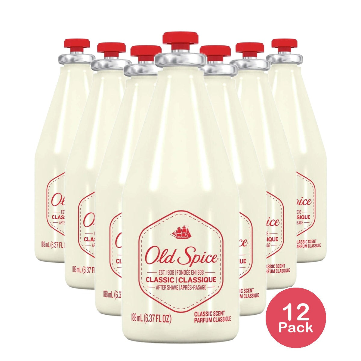 Old Spice Classic Scent Men's Aftershave 6.37 fl OZ (Pack of 12)
