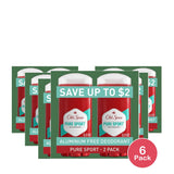 Old Spice High Endurance Pure Sport Deodorant 3.4 Oz (Pack of 6)