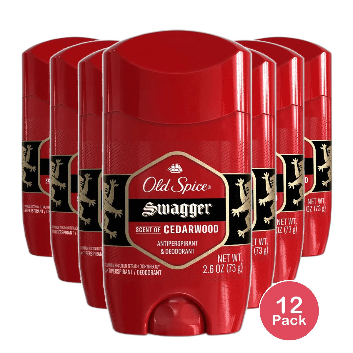 Old Spice Red Zone Invisible Solid Swagger 2.6Oz (Pack of 12)
