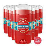 Old Spice Red Zone Pure Sport Aluminum Free Deodorant 3Oz (Pack of 12)
