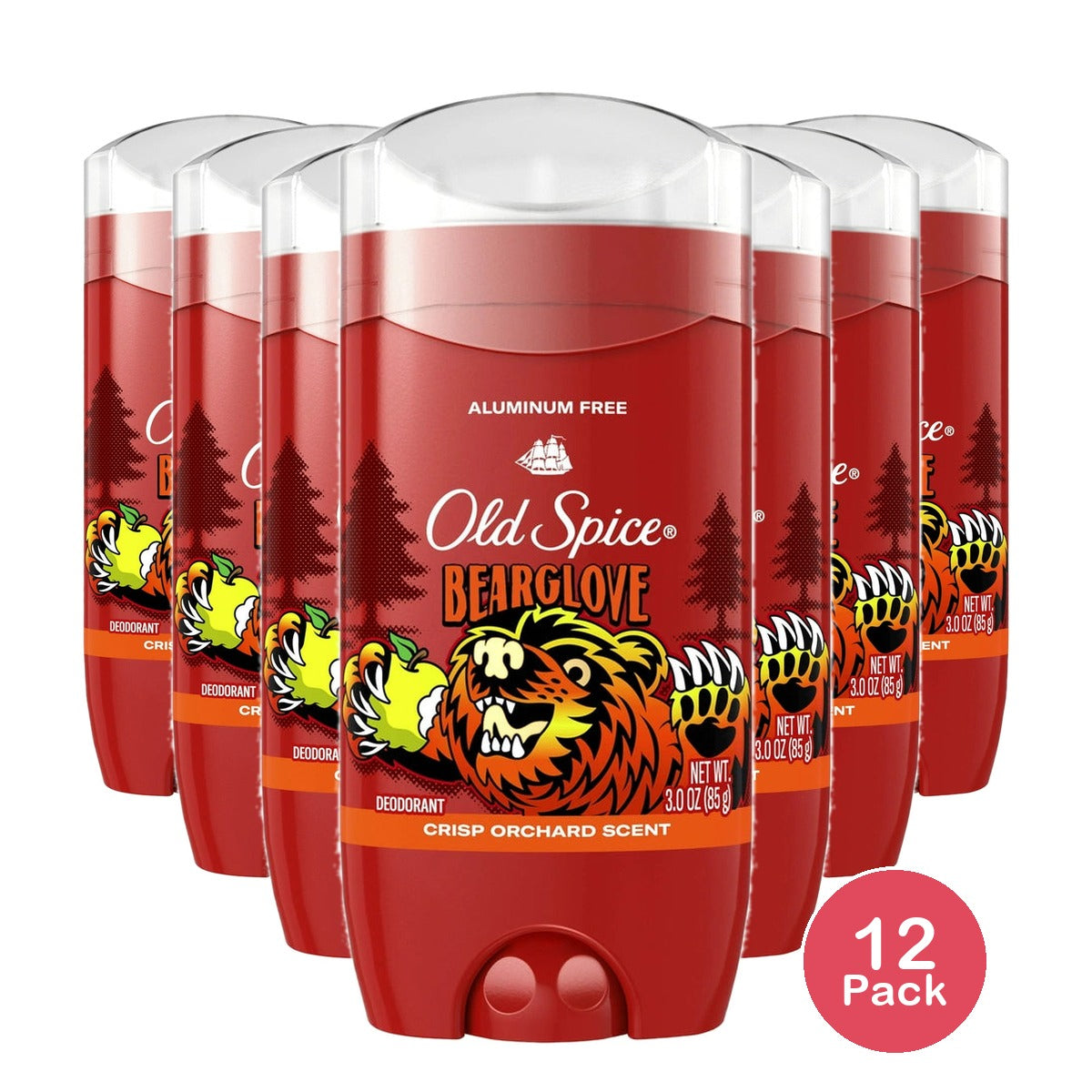 Old Spice Wild Collection Bearglove Men's Deodorant 3.0 oz (Pack of 12)