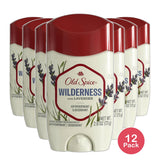 Old Spice Wilderness with Lavender Antiperspirant and Deodorant for Men 2.6Oz (Pack of 12)