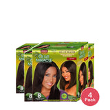 Olive Miracle Deep Conditioning No-Lye RelAxer Super (2.4 Oz) By African Bride H (Pack of 4)