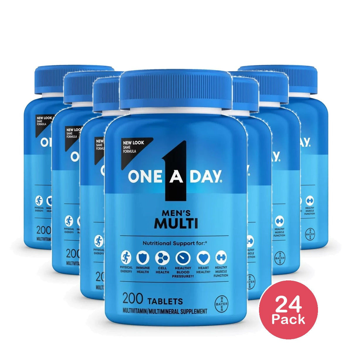 One A Day For Men'S Multivitamin Dietary Supplement Tablets - 200Ct 0.64 Oz (Pack Of 24)