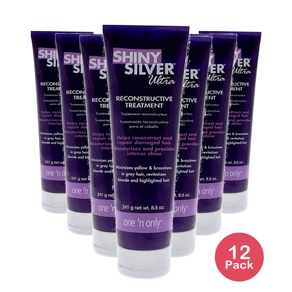 One n Only Shiny Silver Ultra Reconstructive Treatment 8.5 Oz (Pack of 12)