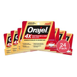 Orajel 4X For Toothache & Gum Pain: Severe Cream Tube 0.33- From #1 Oral Pain 0.33 Oz (Pack Of 24)