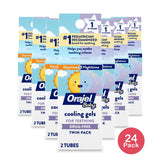 Orajel Baby Daytime & Nighttime Cooling Gels For Teething - 0.36 Oz (Pack Of 24)