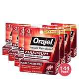 Orajel Maximum Strength Oral Pain Reliever 0.42Oz (Pack of 144)
