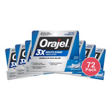 Orajel Mouth Sore Medicine Gel Fast Mouth Sore Relief 0.42Oz (Pack of 72)