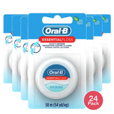 Oral-B Essentialfloss Cavity Defense Dental Floss, Mint, 50 M 0.64 Oz (Pack Of 24)