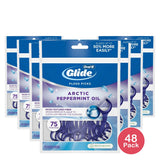 Oral-B Glide Arctic Peppermint Floss Picks 75 Count (Pack of 48)