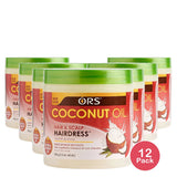 ORS Coconut Oil Hair and Scalp Hairdress 5.5 Oz (Pack of 12)