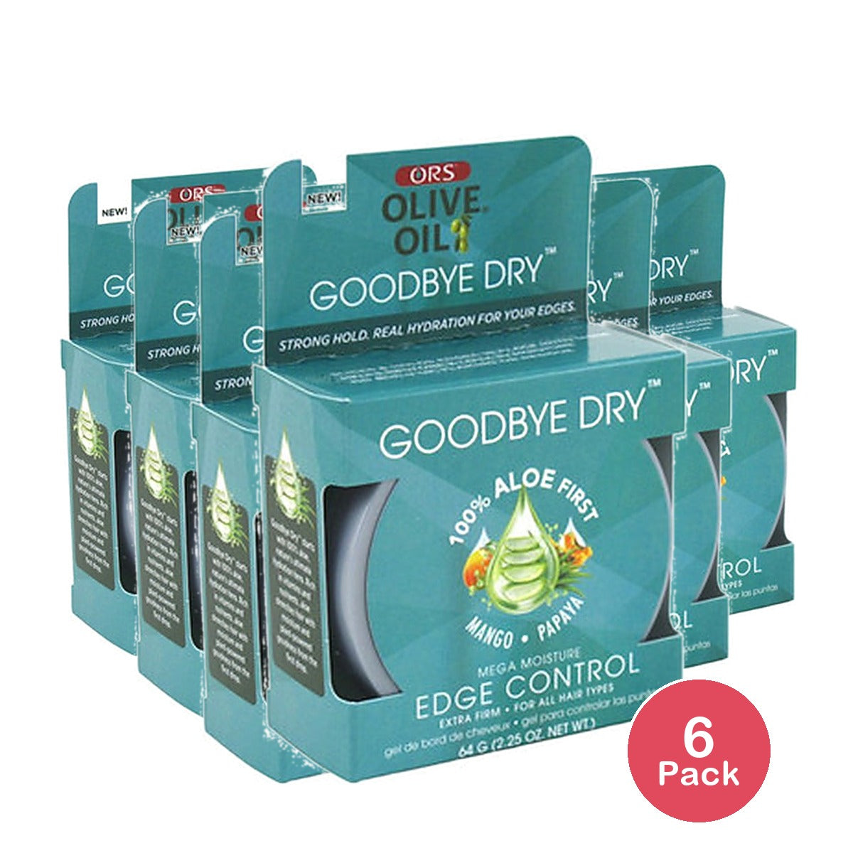 ORS Goodbye Dry Edge Gel 2.25 Oz (Pack of 6)