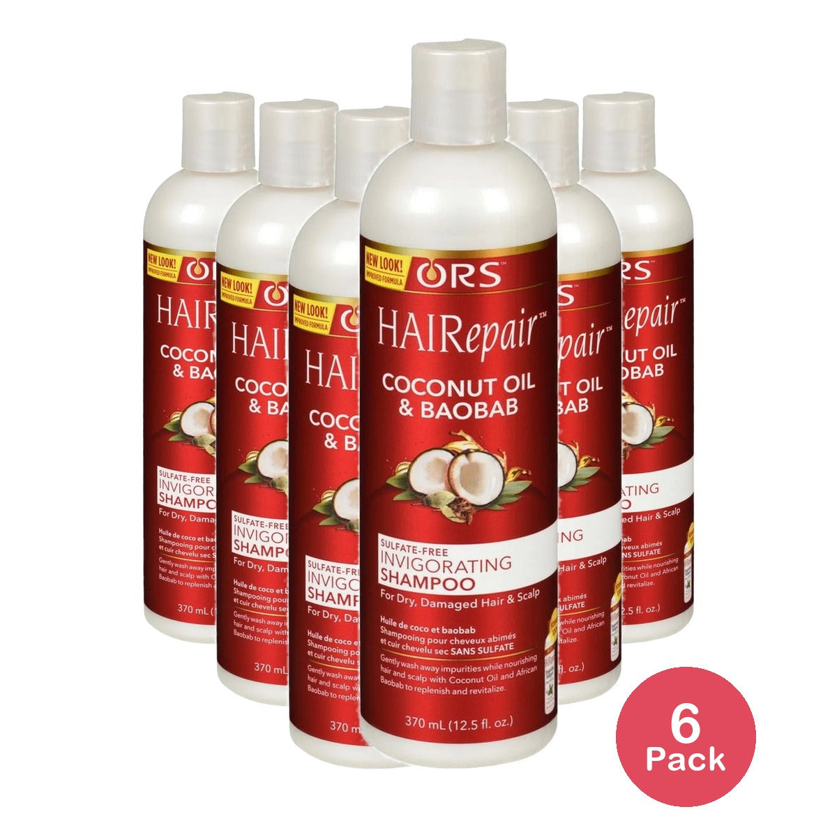 ORS HAIRepair Invigorating Shampoo 12.5 Oz (Pack of 6)