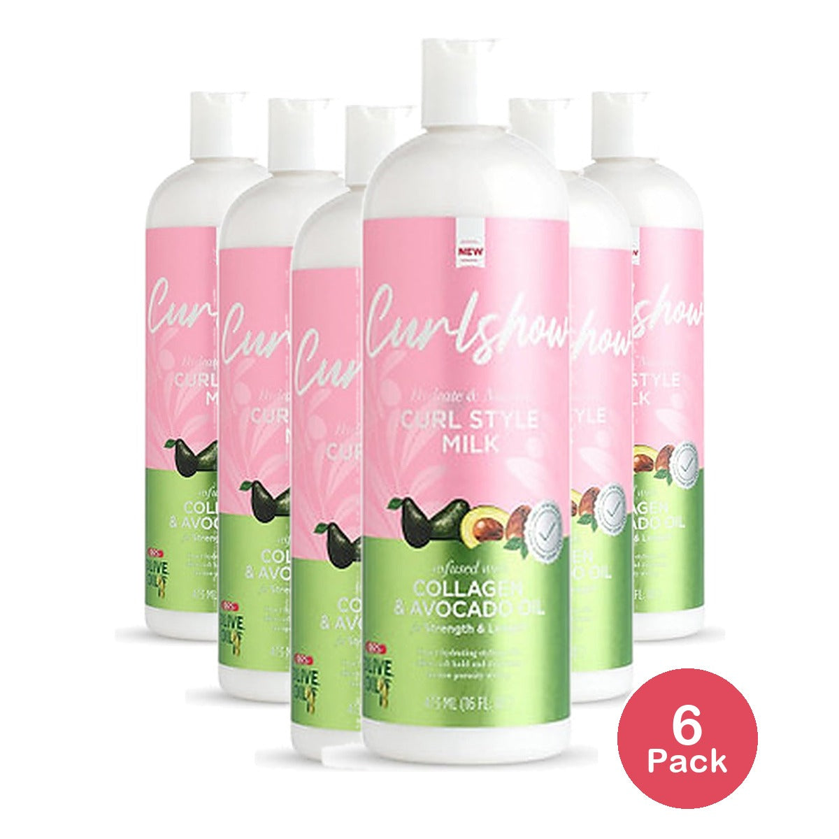 ORS Olive Oil Curlshow Curl Style Milk 16 Oz (Pack of 6)