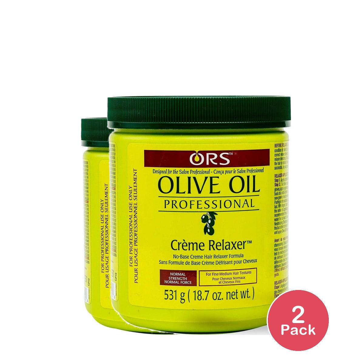 ORS Olive Oil Professional Creme Relaxer 64 Oz (Pack of 2)