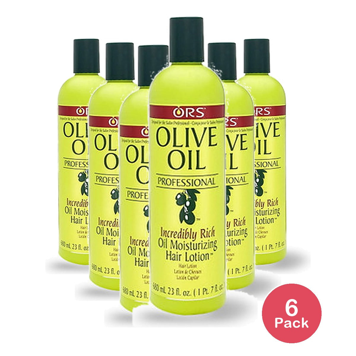 ORS Olive Oil Professional Moisturizing Hair Lotion 23 Oz (Pack of 6)