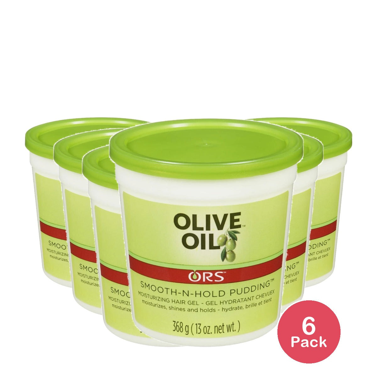 ORS Olive Oil Smooth-N-Hold Pudding 13 Oz (Pack of 6)
