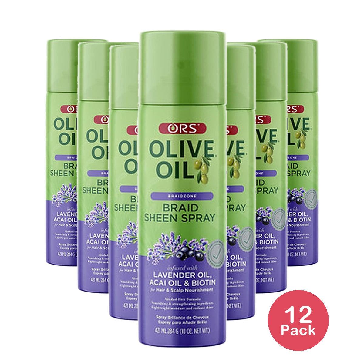 ORS Olive Sheen Spray Lavender 10 Oz (Pack of 12)