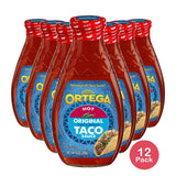 Ortega Original Thick and Smooth Hot Taco and Enchilada Chili Sauce Kosher 8 OZ (Pack of 12)