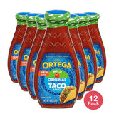 Ortega Original Thick and Smooth Taco Sauce Mild 8Oz (Pack of 12)