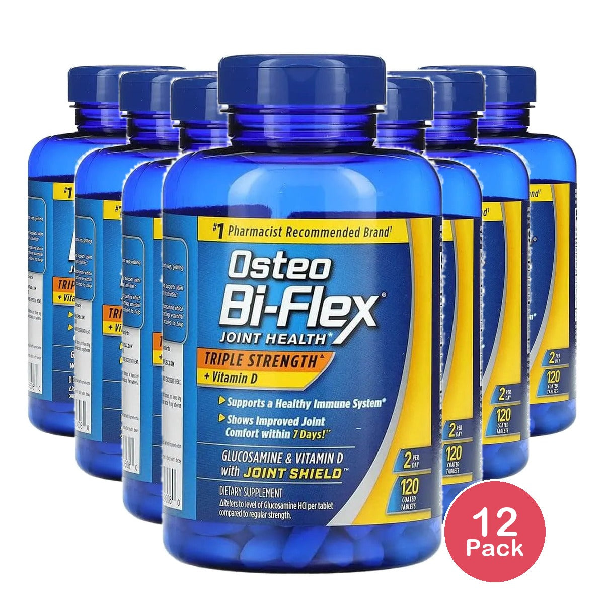 Osteo Bi-Flex Joint Health Triple Strength With Vitamin D Tablets120 Ea 11oz (Pack of 12)