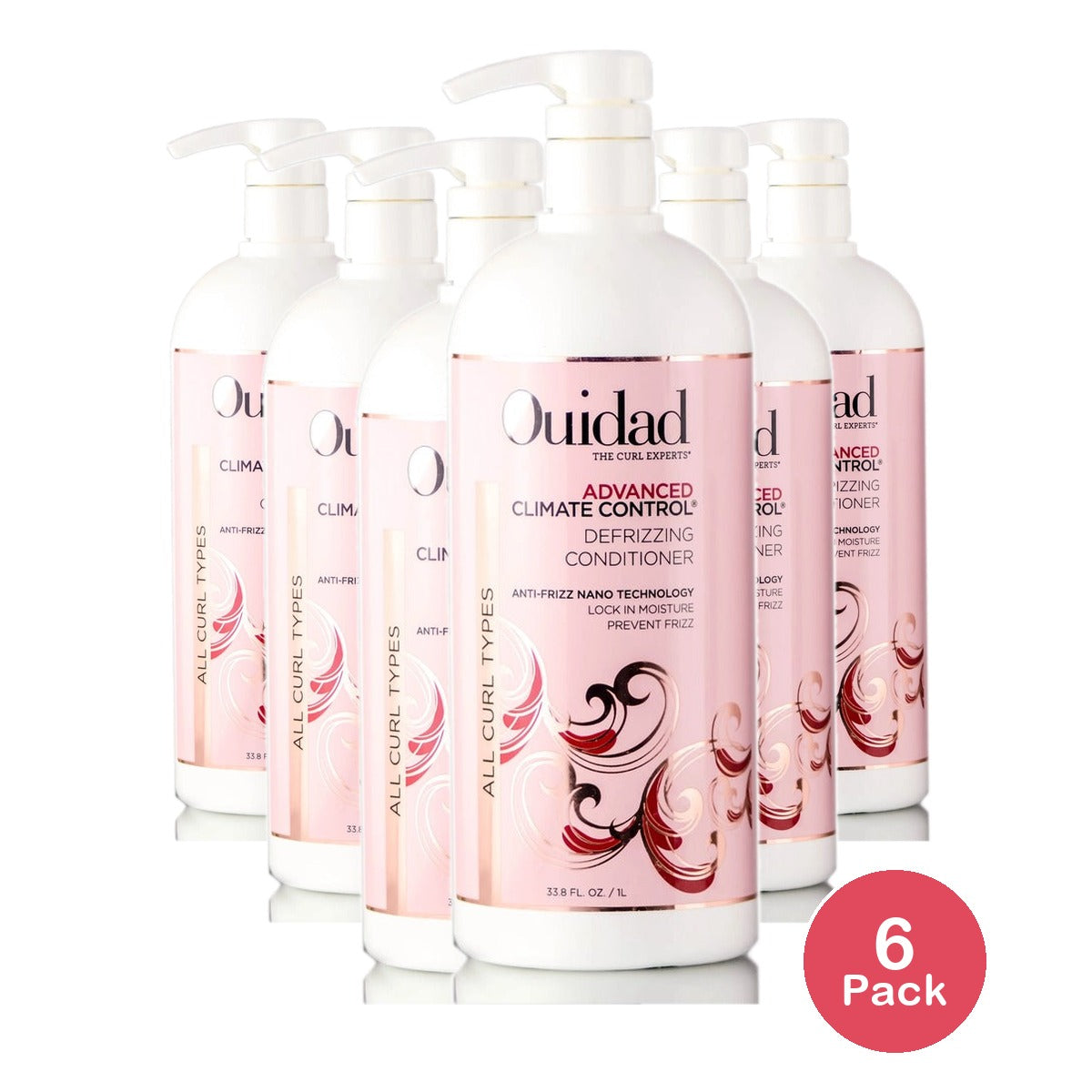 Ouidad Advanced Climate Control Defrizzing Conditioner 33.8 Oz (Pack of 6)