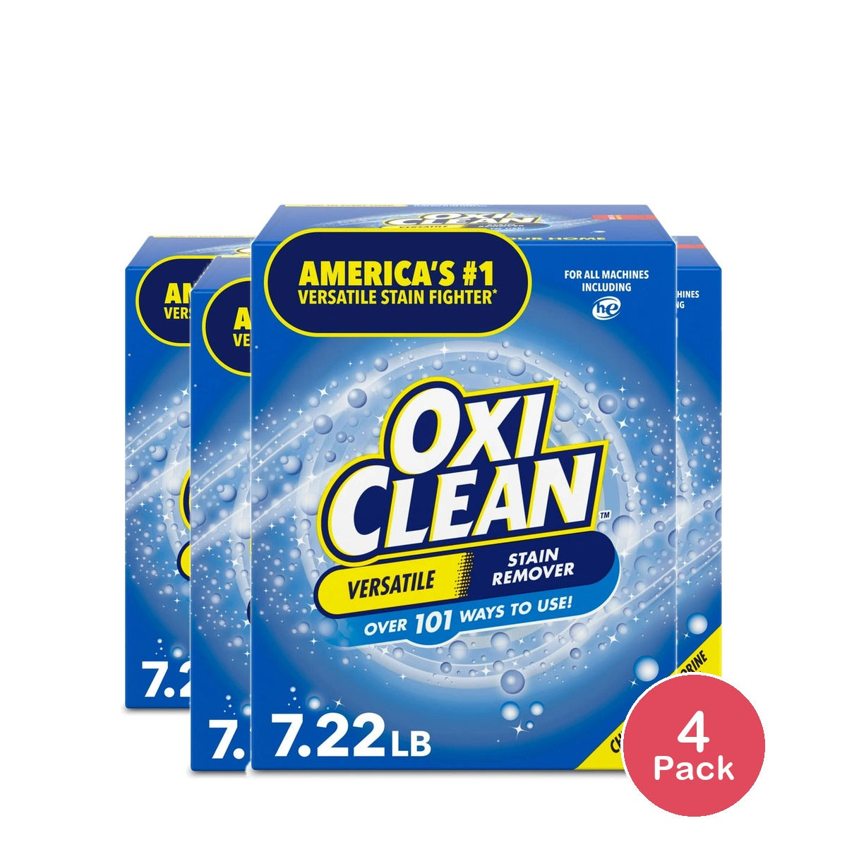 OxiClean Versatile Home and Laundry Stain Remover Powder 115.52 oz(Pack of 4)